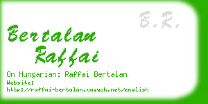 bertalan raffai business card